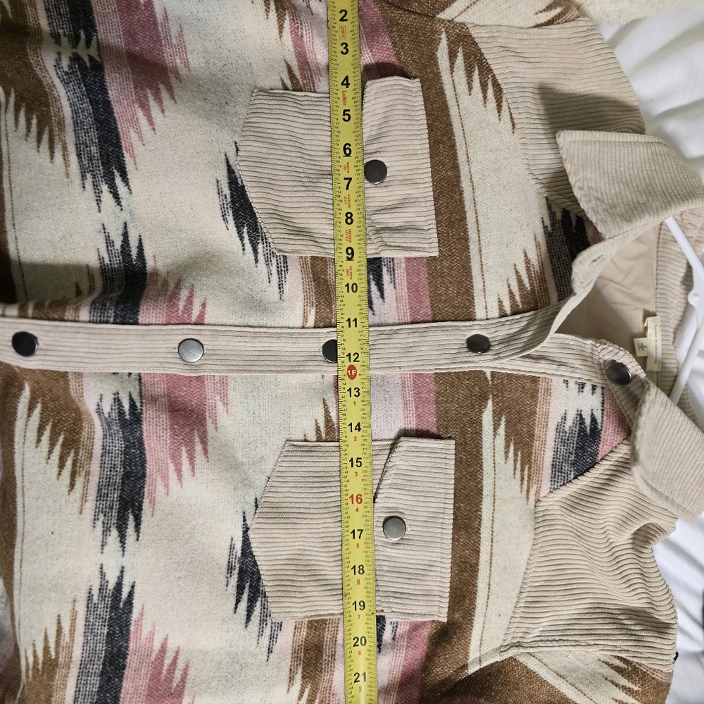 Hem & Thread Aztec Patterned Utility Jacket - Picture 6 of 8